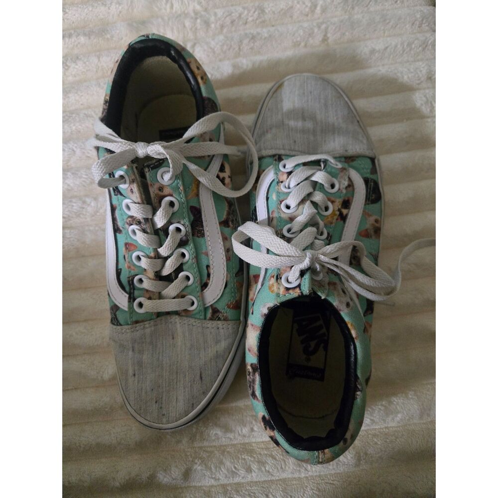 Cat print Vans size 6